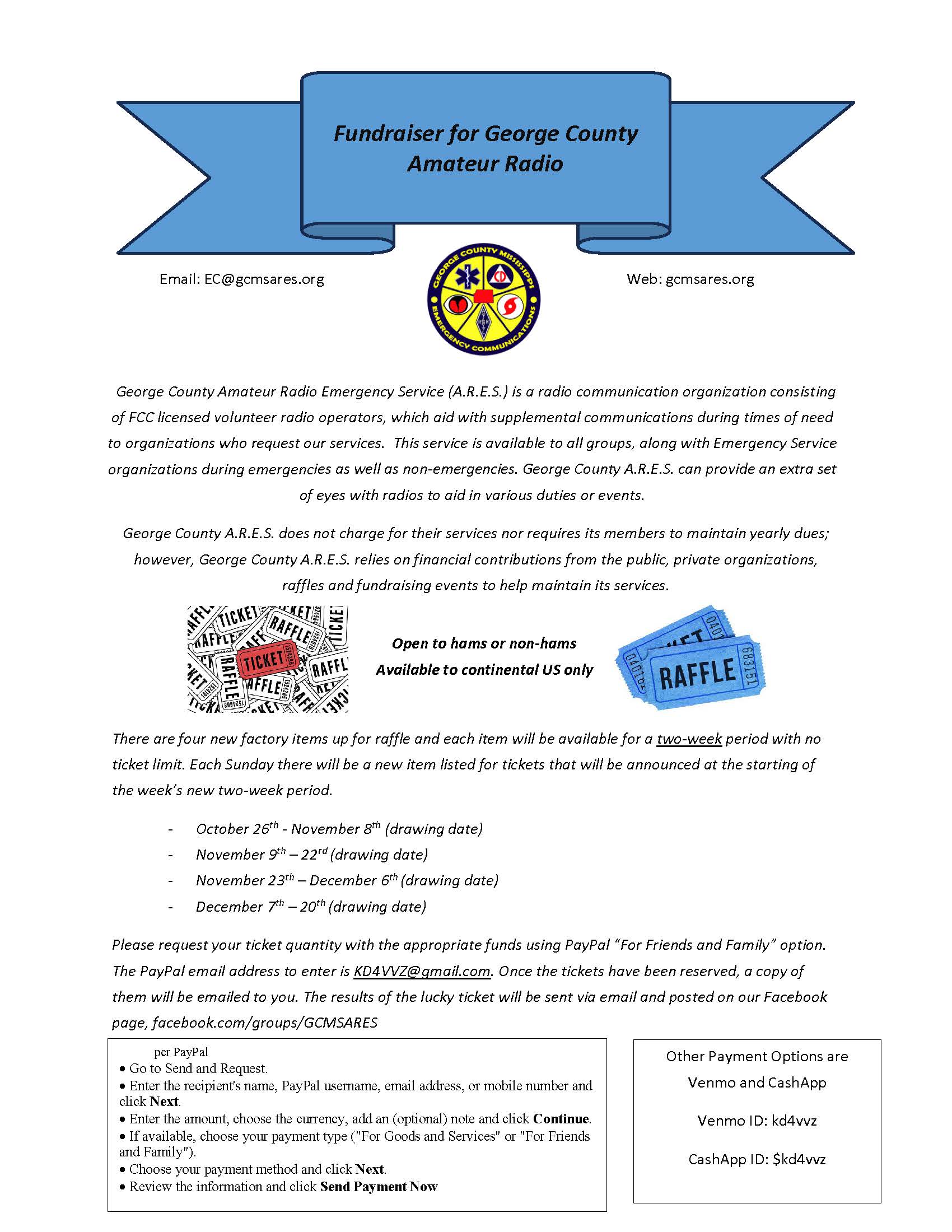 2025 George County ARES Raffles